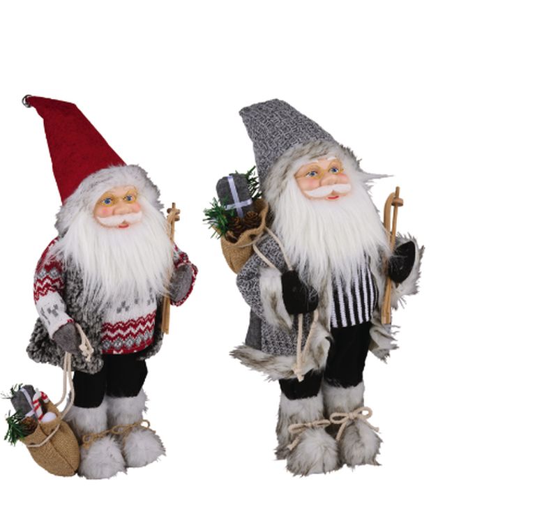 Weihnachtsfigur mit Fellm�tze 