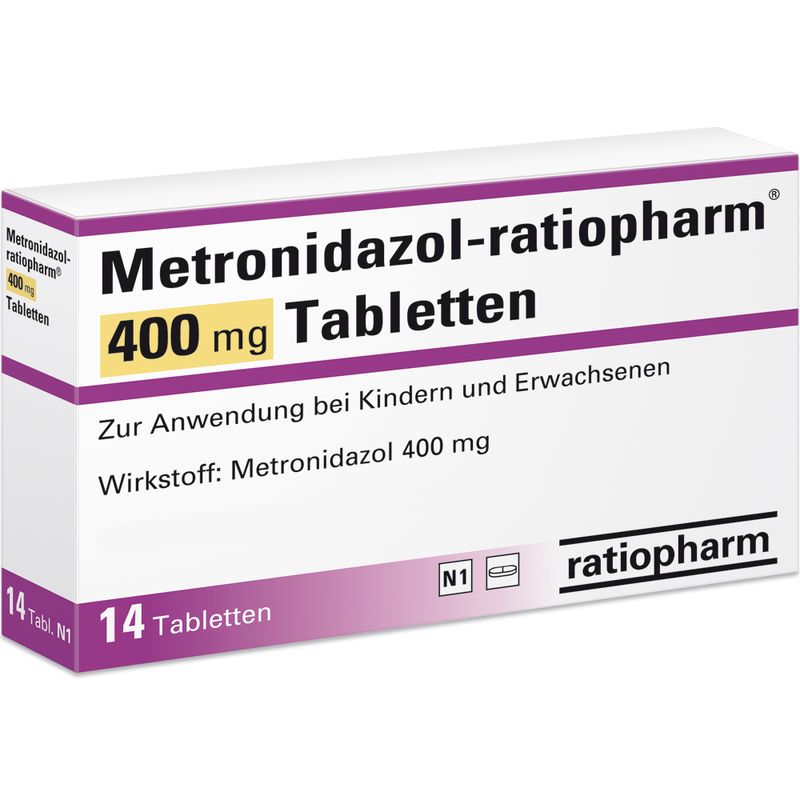 METRONIDAZOL-ratiopharm 400 mg Tabletten