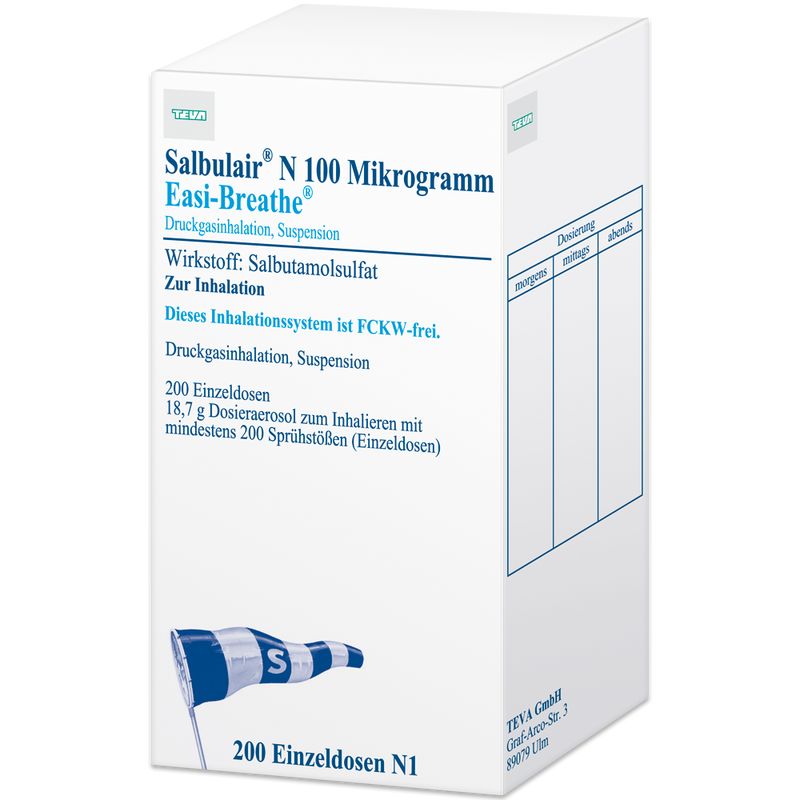 SALBULAIR N 100 �g Easi Breathe 200 Hub Dos.-Aer.