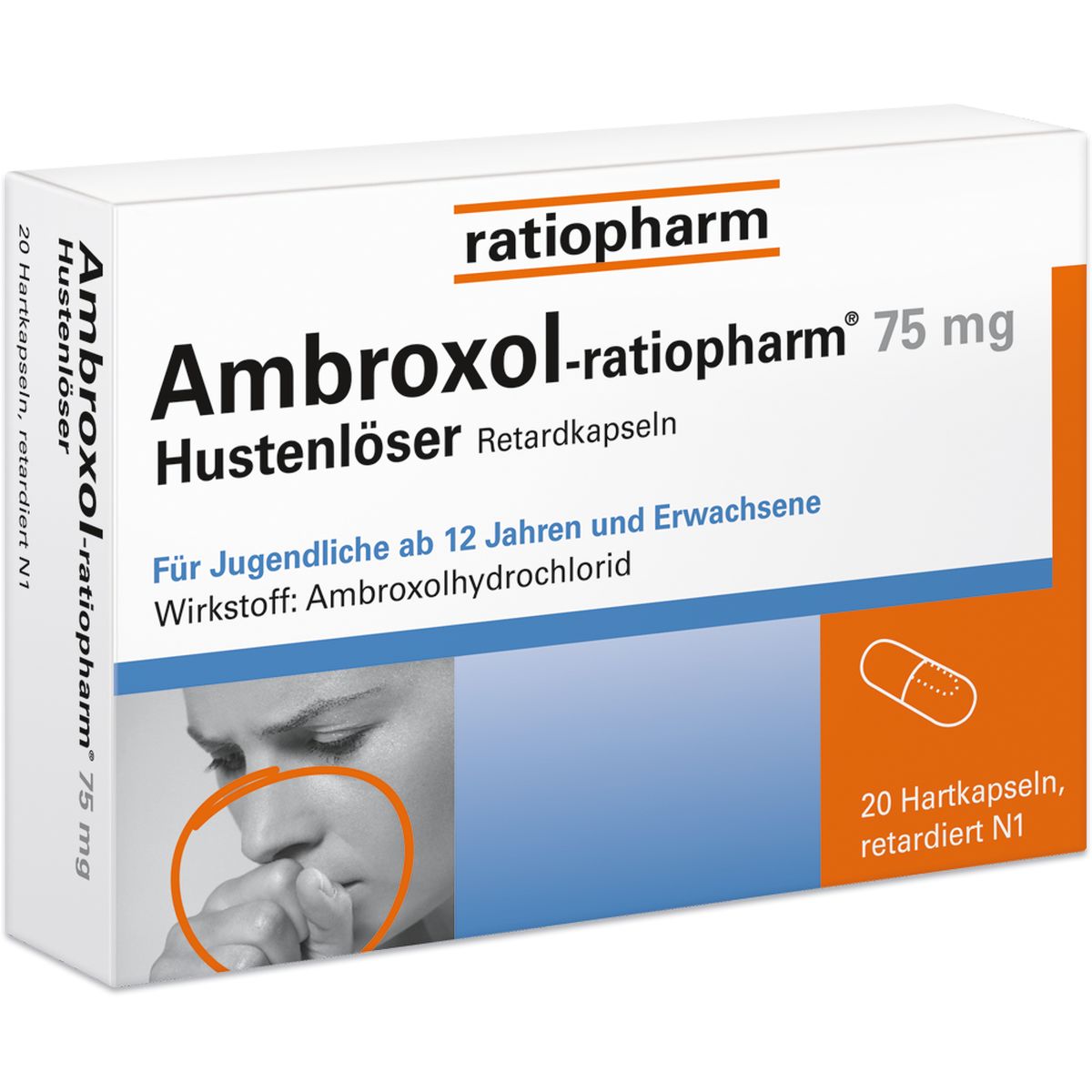 AMBROXOL-ratiopharm 75 mg Hustenl�ser Retardkaps.