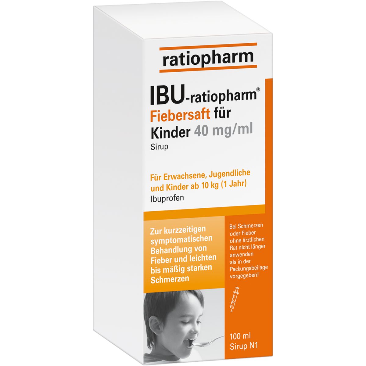 IBU-RATIOPHARM Fiebersaft f�r Kinder 40 mg/ml