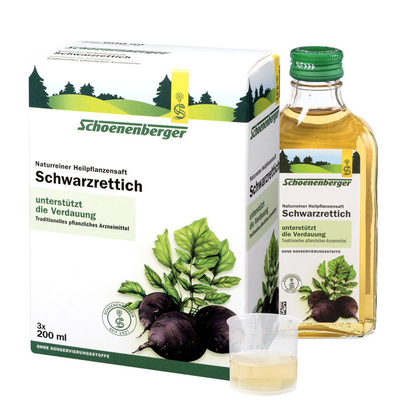 SCHWARZRETTICH Schoenenberger Heilpflanzens�fte