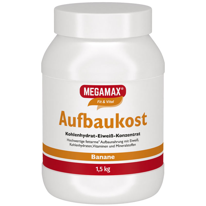 MEGAMAX Aufbaukost Banane Pulver