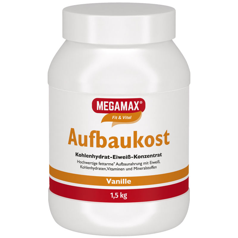 MEGAMAX Aufbaukost Vanille Pulver