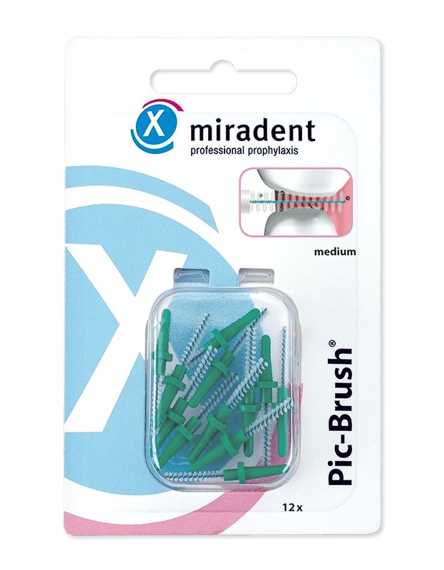MIRADENT Interd.Pic-Brush Ersatzb.medium gr�n