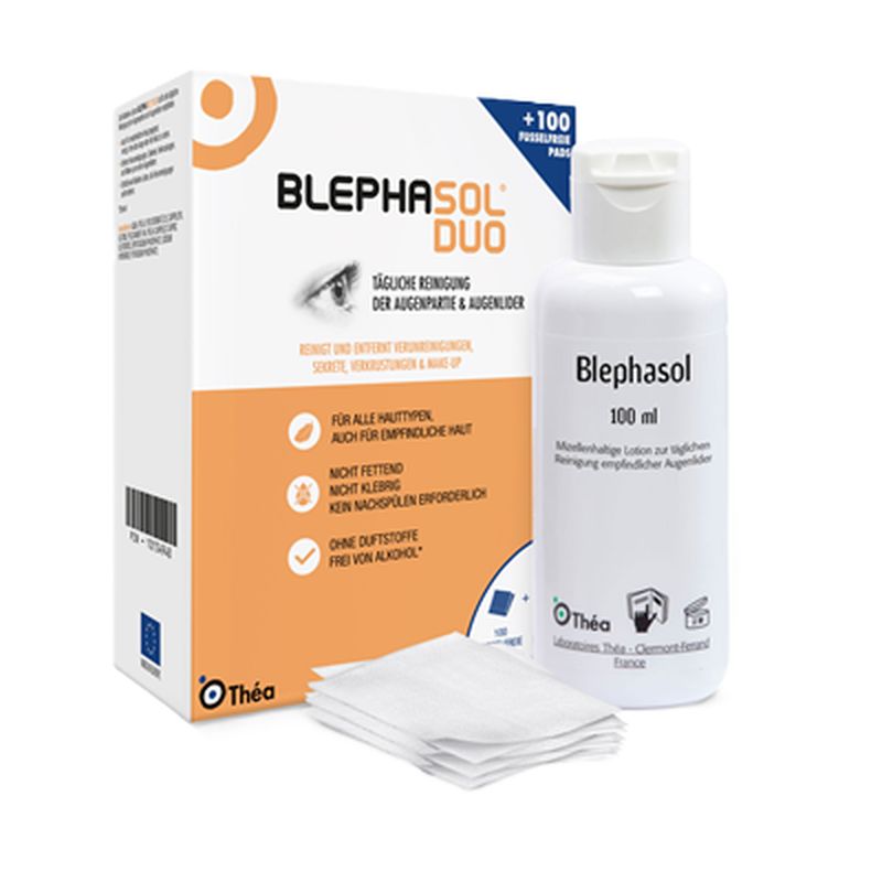 BLEPHASOL Duo 100 ml Lotion+100 Reinigungspads