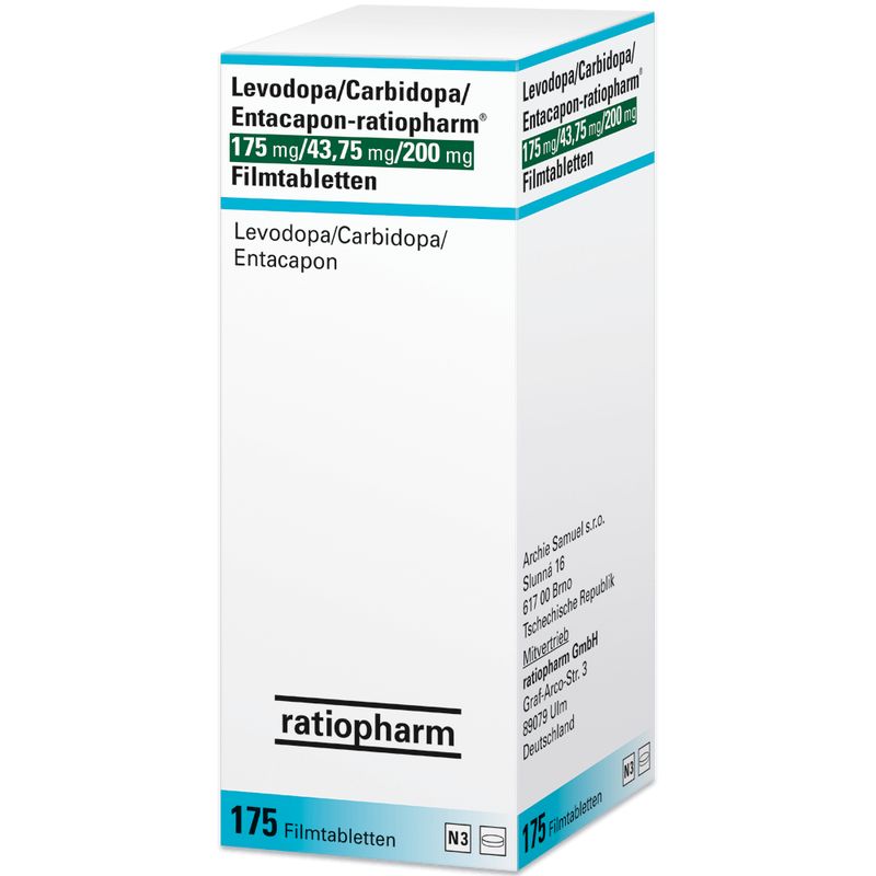LEVODOPA/Carbidopa/Entacapon-ratio. 175/43,75/200