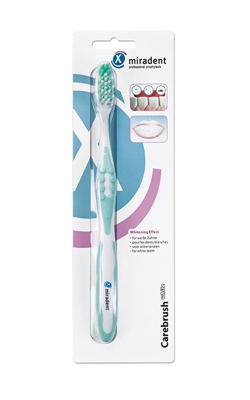MIRADENT Carebrush Zahnb�rste wei�/gr�n