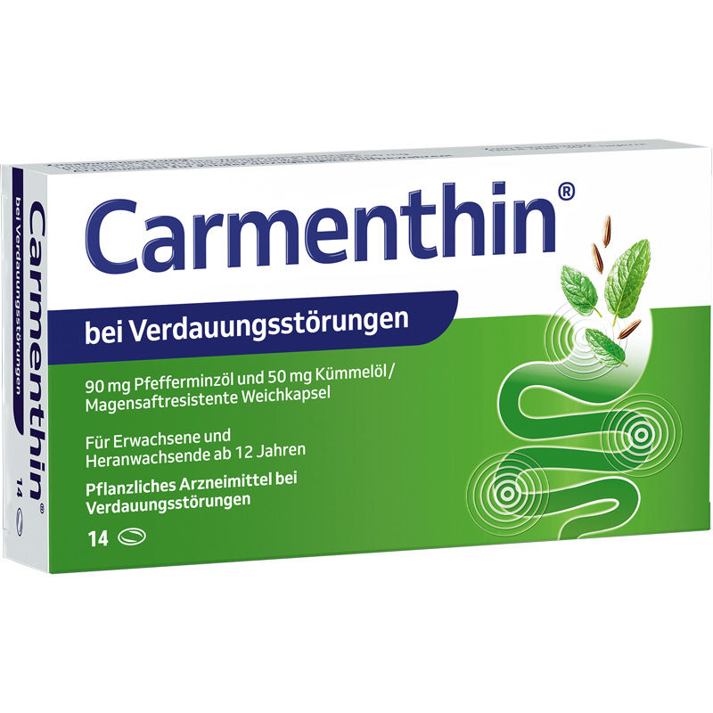 CARMENTHIN bei Verdauungsst�rungen msr.Weichkaps.