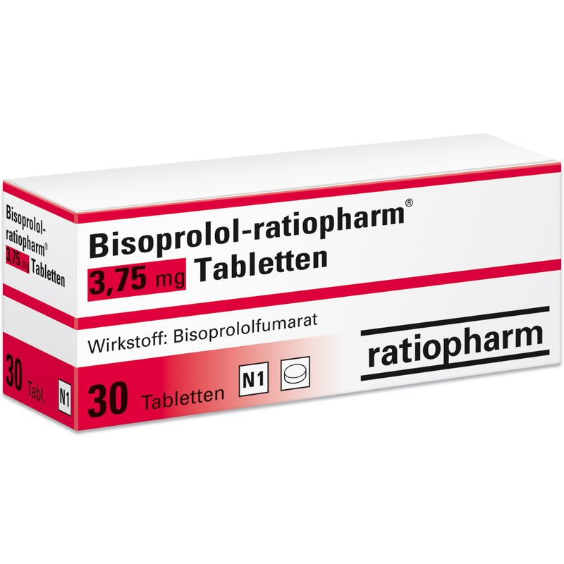 BISOPROLOL-ratiopharm 3,75 mg Tabletten