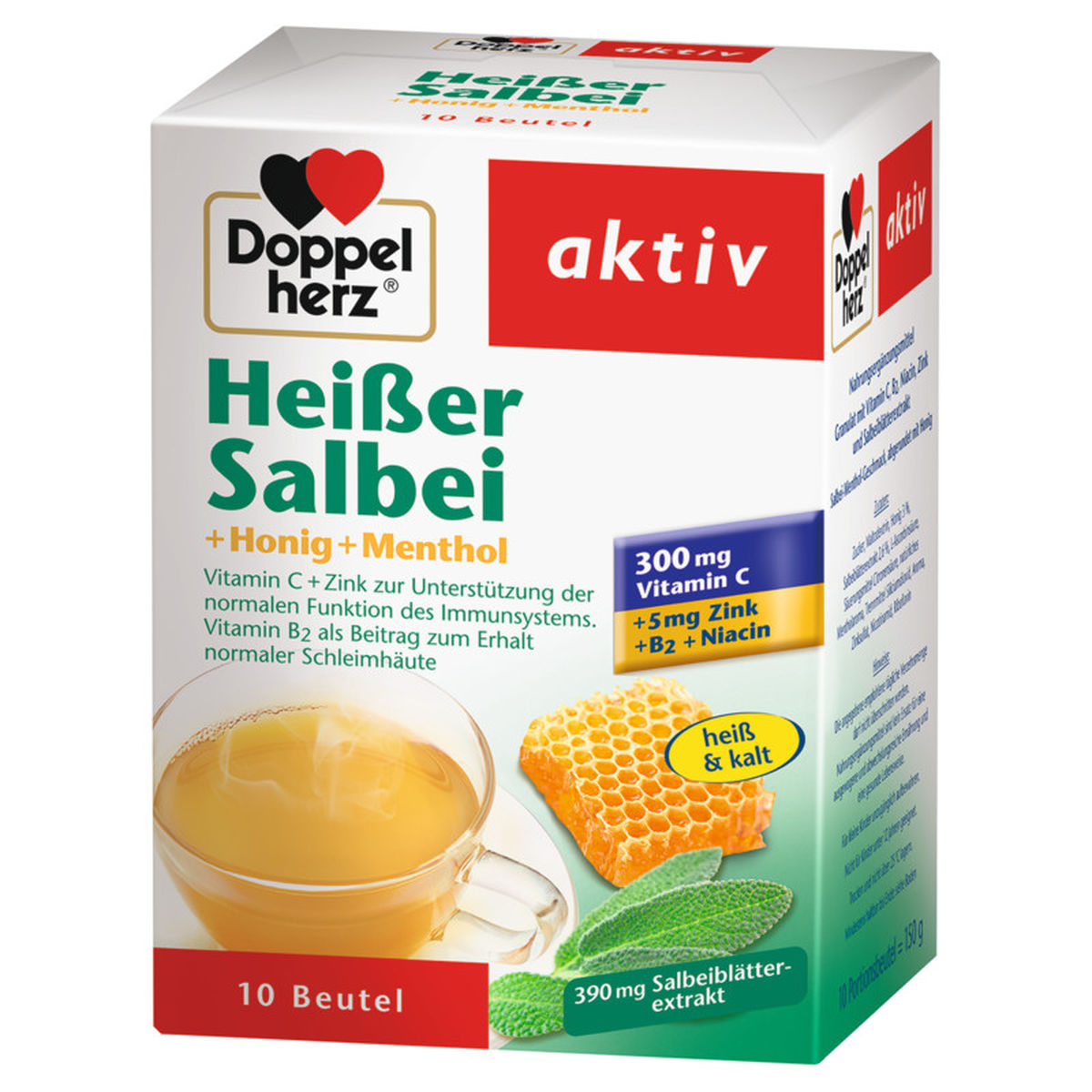 DOPPELHERZ heier Salbei+Honig+Menthol Granulat