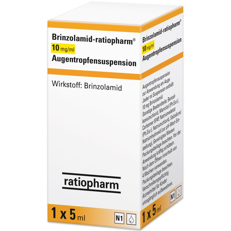 BRINZOLAMID-ratiopharm 10 mg/ml Augentropfensusp.