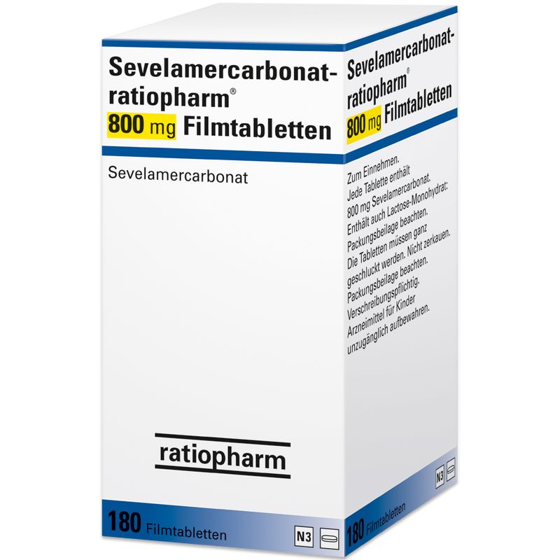 SEVELAMERCARBONAT-ratiopharm 800 mg Filmtabletten