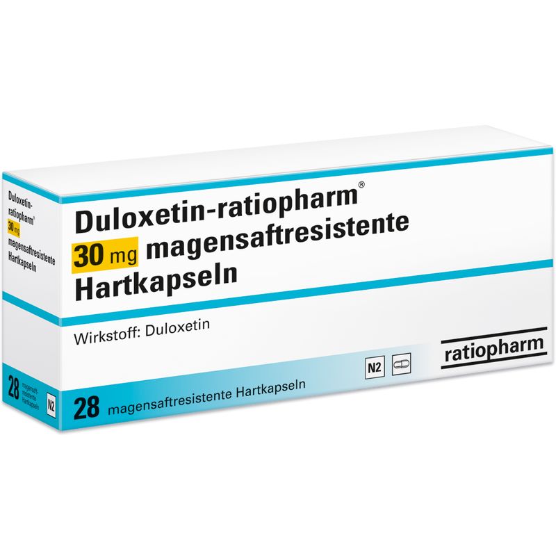 DULOXETIN-ratiopharm 30 mg magensaftres.Hartkaps.