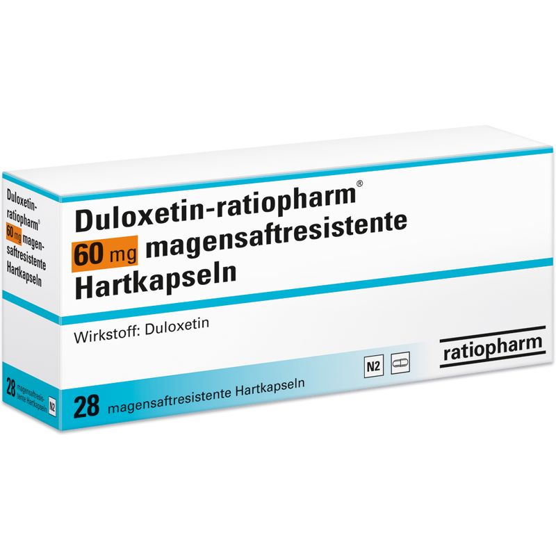 DULOXETIN-ratiopharm 60 mg magensaftres.Hartkaps.
