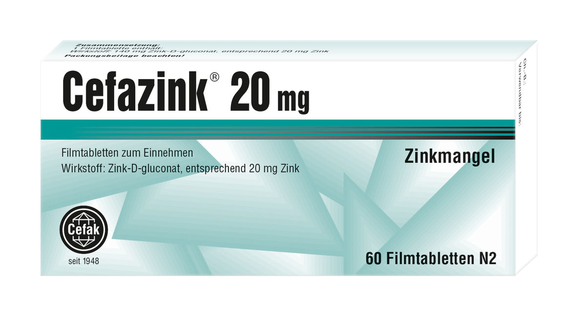 CEFAZINK 20 mg Filmtabletten