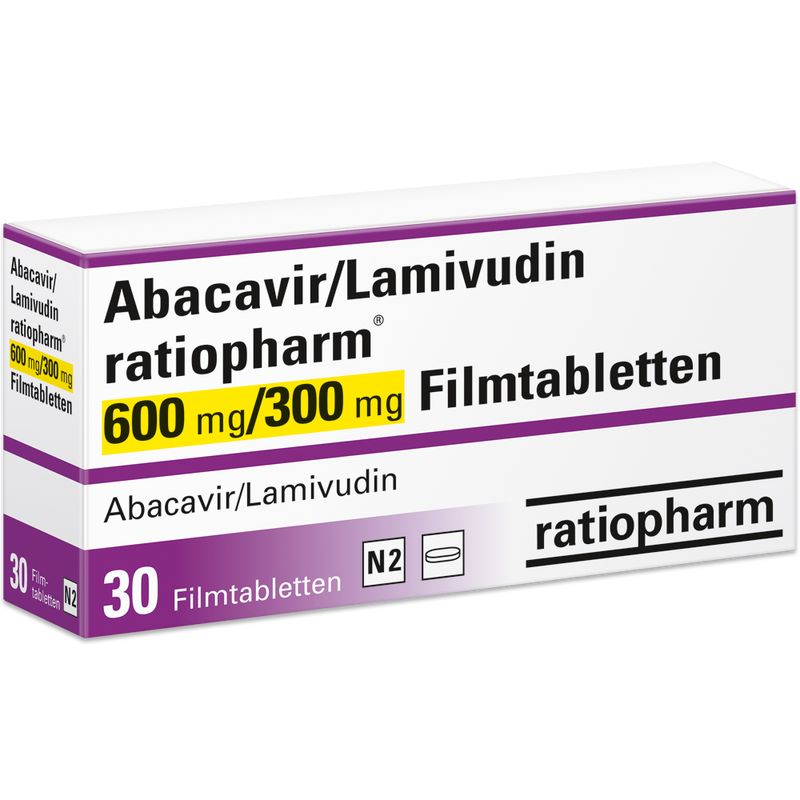 ABACAVIR/Lamivudin ratio 600 mg/300 mg Filmtabl.