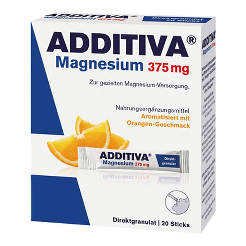 ADDITIVA Magnesium 375 mg Sticks Orange