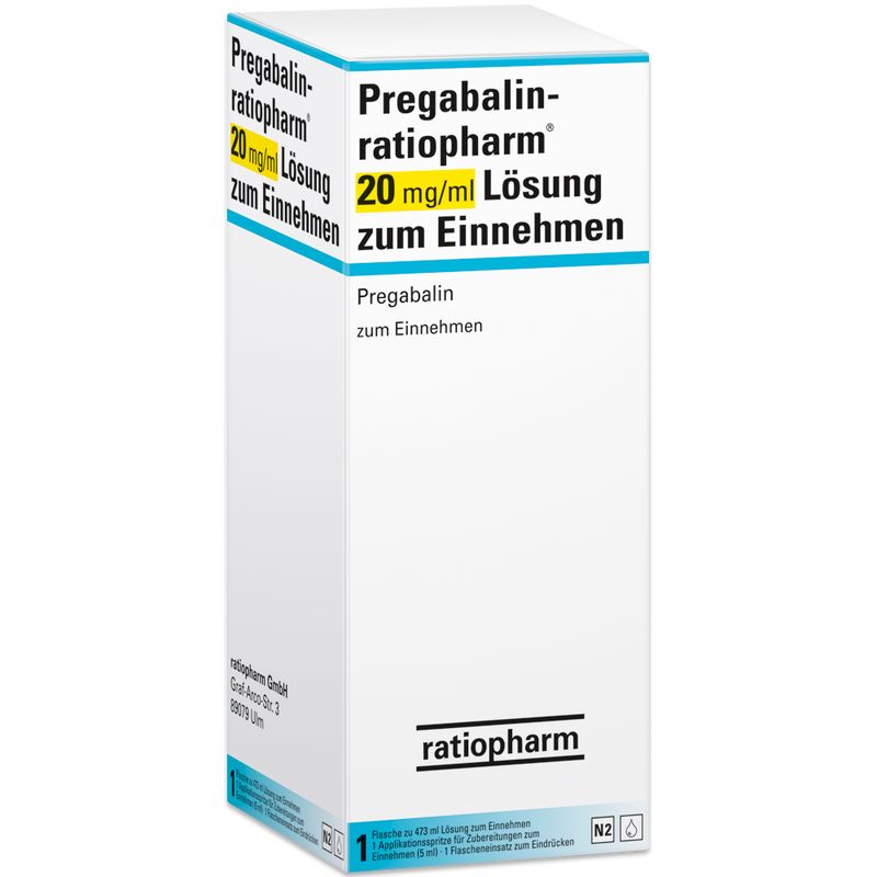 PREGABALIN-ratiopharm 20 mg/ml Lsung zum Einn.