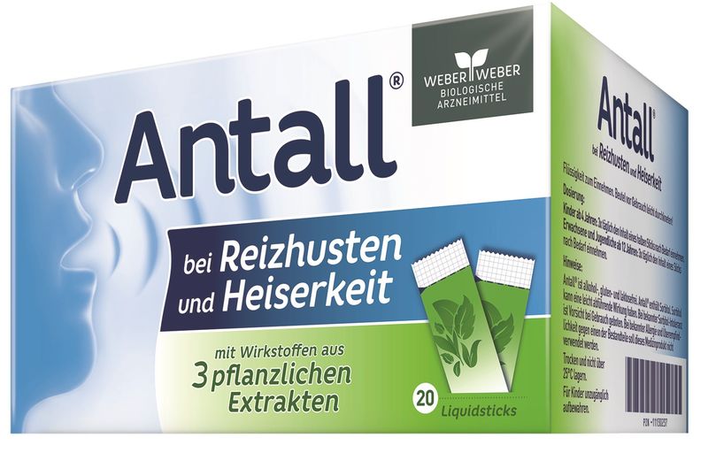 ANTALL bei Reizhusten und Heiserkeit Liquid Sticks