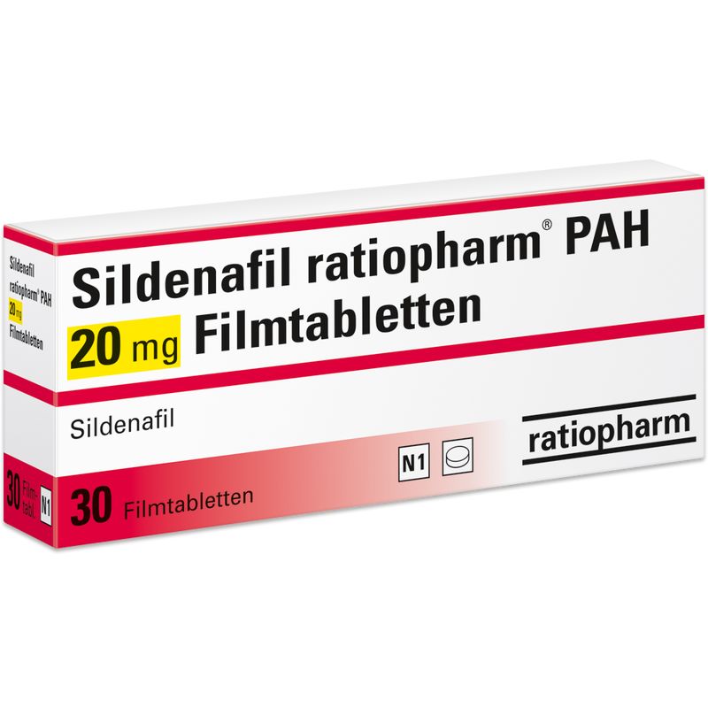 SILDENAFIL ratiopharm PAH 20 mg Filmtabletten
