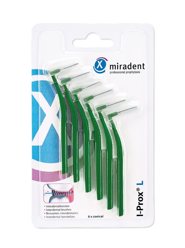MIRADENT Interdentalb�rste I-Prox L 0,7 mm gr�n