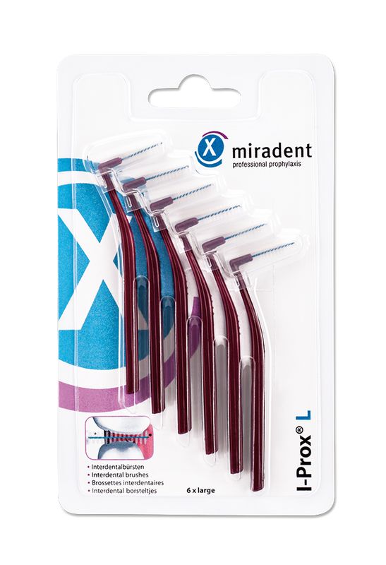 MIRADENT Interdentalb�rste I-Prox L 0,8 mm bordea.