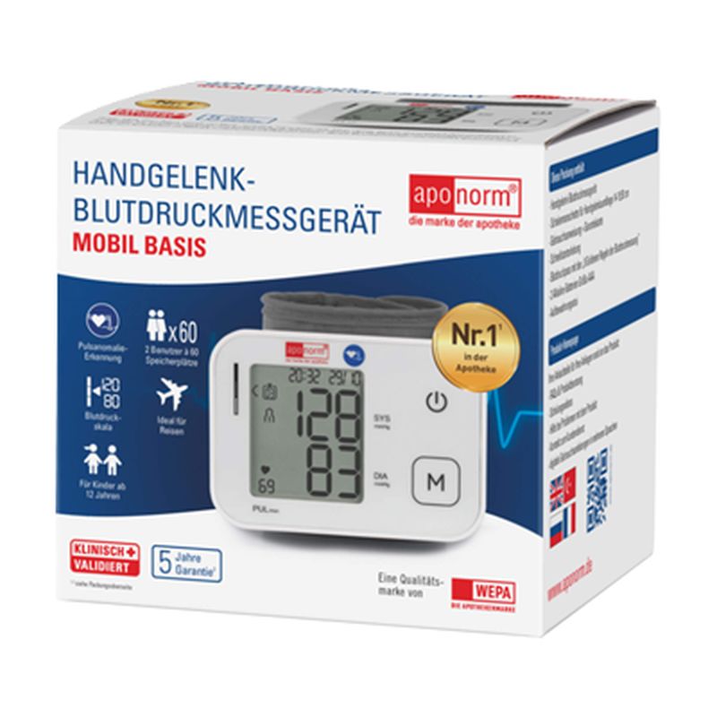 APONORM Blutdruckmessger�t Mobil Basis Handgelenk