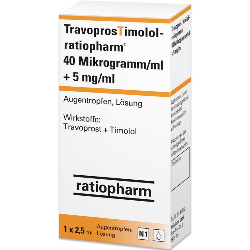 TRAVOPROSTIMOLOL-ratio.40 �g/ml + 5 mg/ml Augentr.