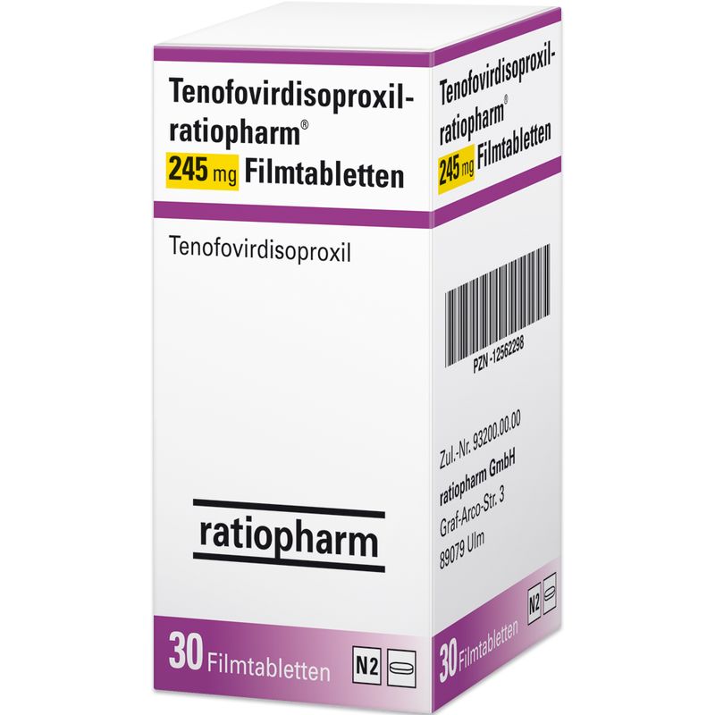 TENOFOVIRDISOPROXIL-ratiopharm 245 mg Filmtabl.