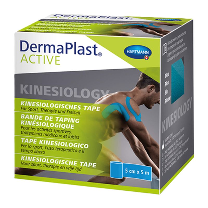 DERMAPLAST Active Kinesiology Tape 5 cmx5 m blau