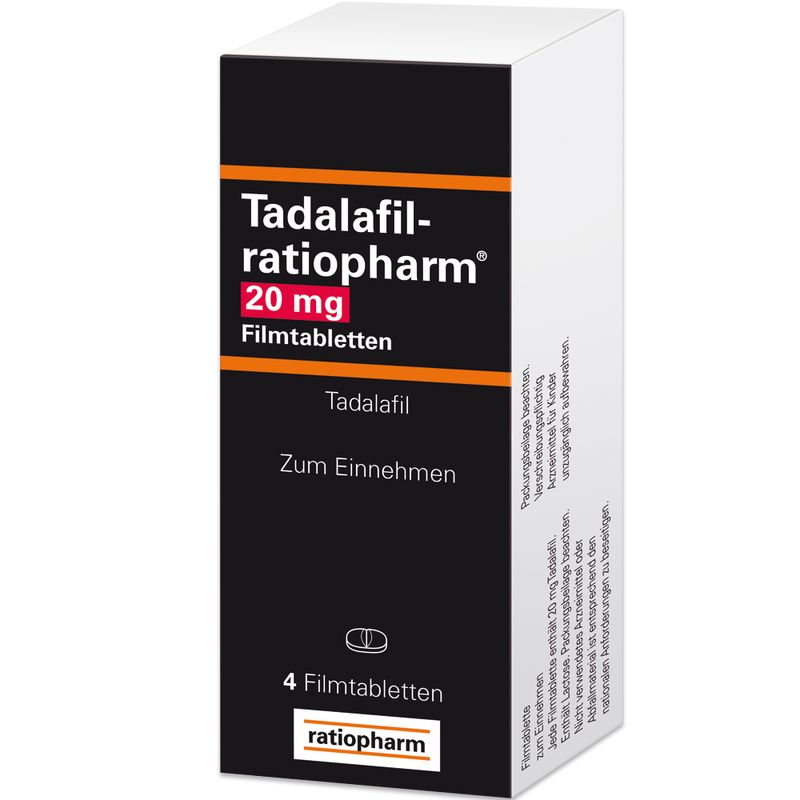 TADALAFIL-ratiopharm 20 mg Filmtabletten