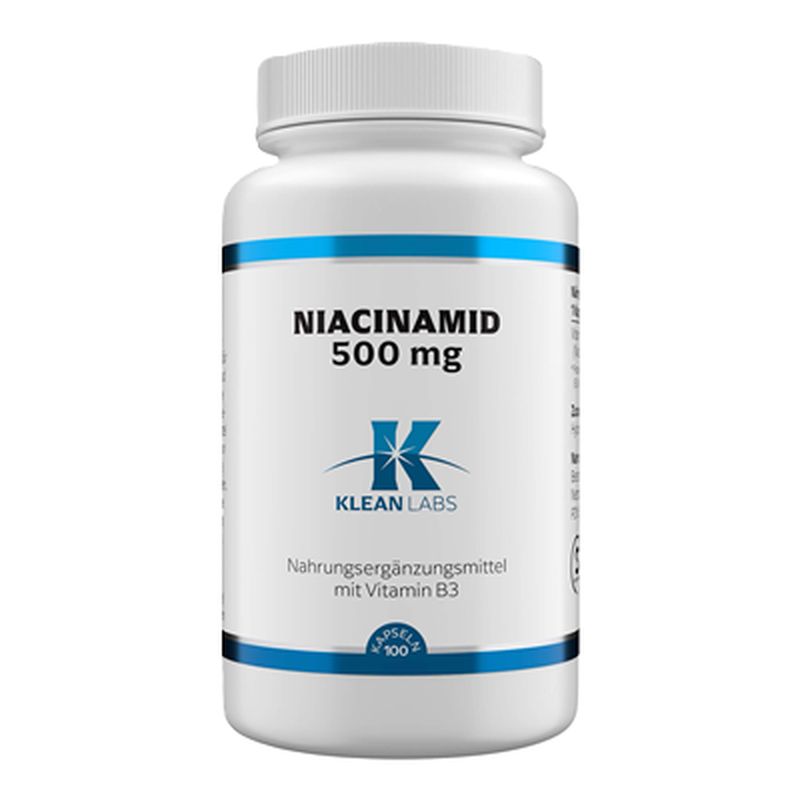 NIACINAMID B3 500 mg KLEAN LABS Kapseln