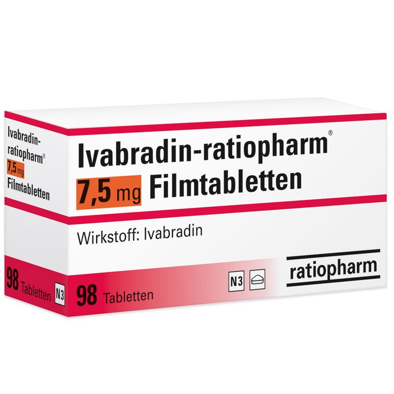 IVABRADIN-ratiopharm 7,5 mg Filmtabletten