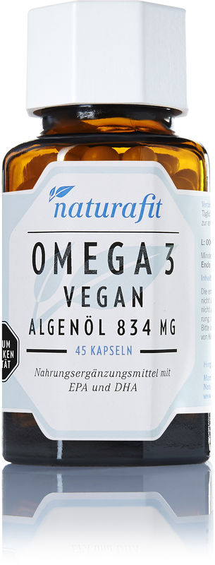 NATURAFIT Omega-3 vegan Algen�l 834 mg Kapseln