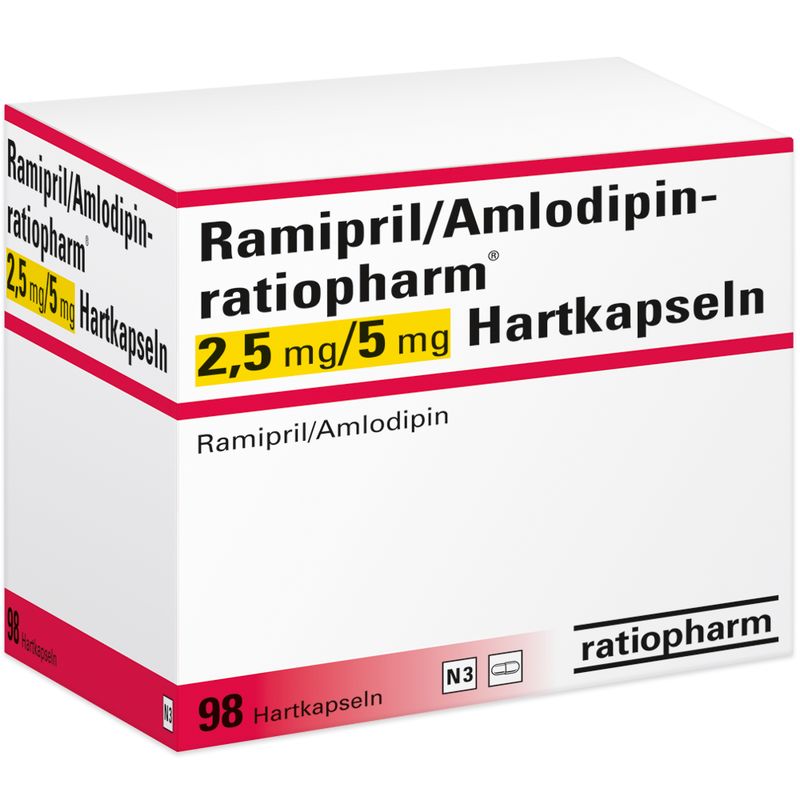 RAMIPRIL/Amlodipin-ratiopharm 2,5 mg/5 mg Hartkps.