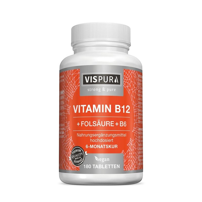VITAMIN B12 1000 �g hochdos.+B9+B6 vegan Tabletten