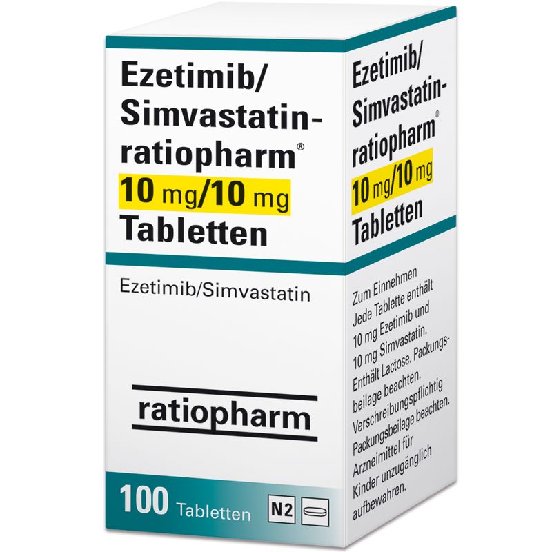 EZETIMIB/Simvastatin-ratiopharm 10 mg/10 mg Tabl.