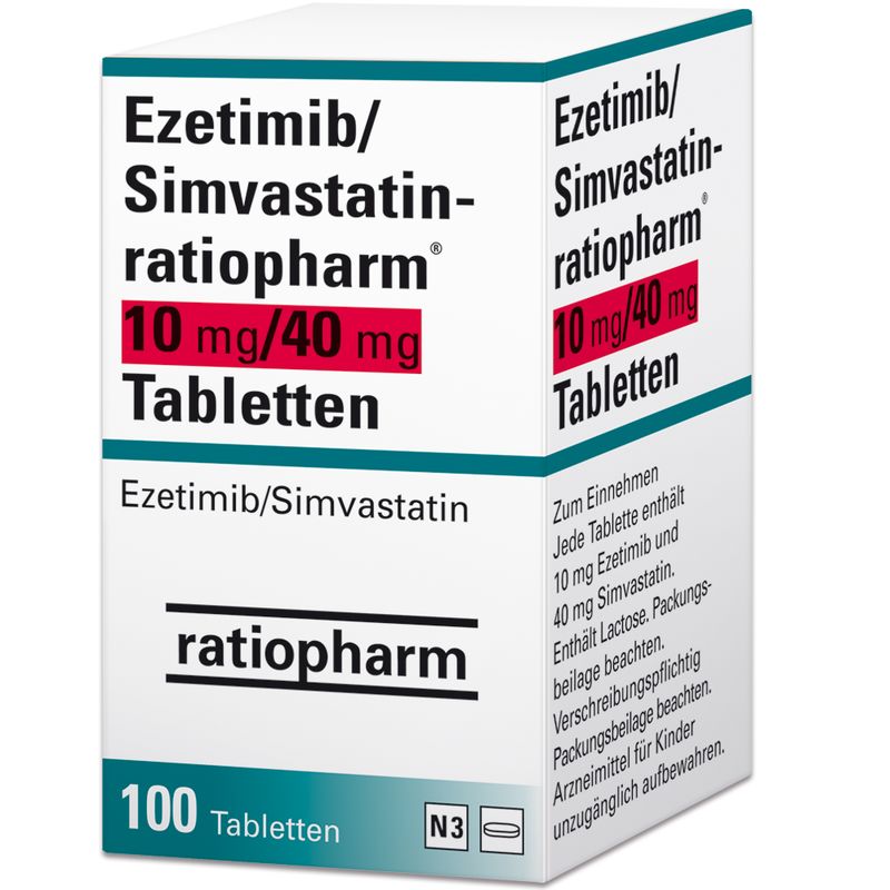 EZETIMIB/Simvastatin-ratiopharm 10 mg/40 mg Tabl.