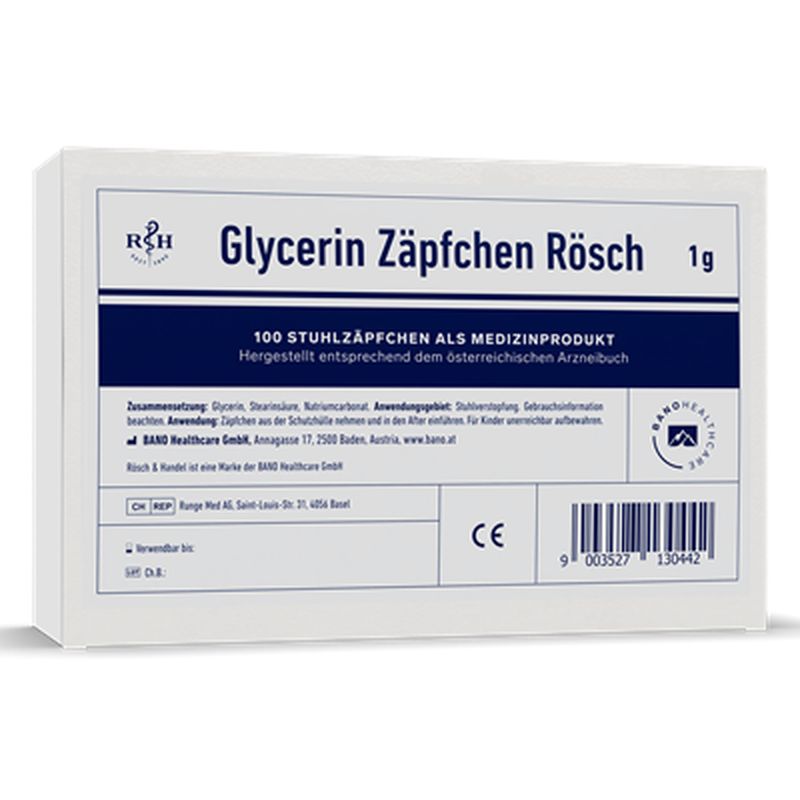 GLYCERIN Z�PFCHEN R�sch 1 g gegen Verstopfung