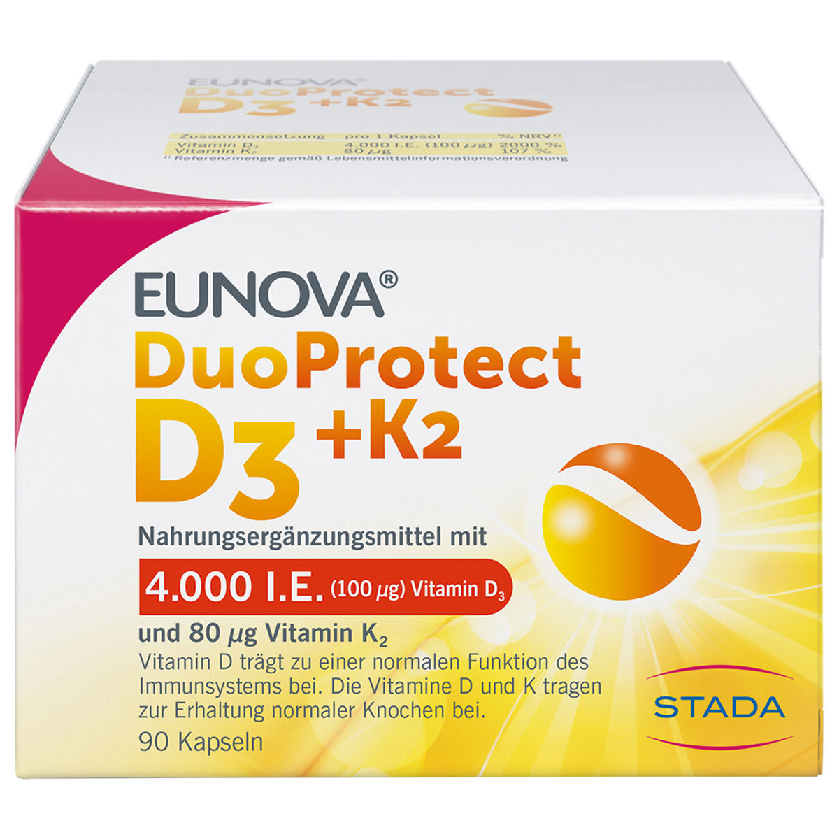 EUNOVA DuoProtect D3+K2 4000 I.E./80 �g Kapseln