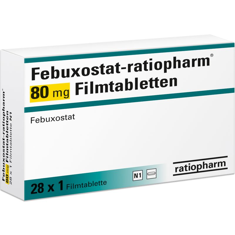 FEBUXOSTAT-ratiopharm 80 mg Filmtabletten