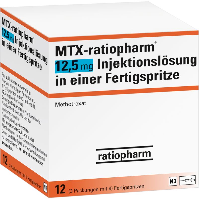 MTX-ratiopharm 12,5 mg Inj.-L�sung i.e.Fertigspr.