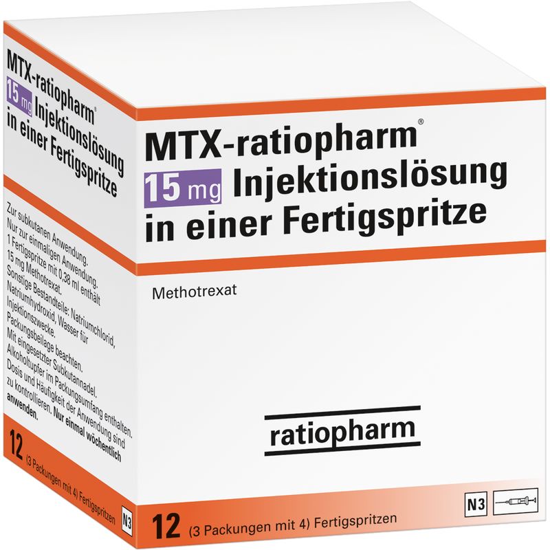MTX-ratiopharm 15 mg Inj.-L�sung i.e.Fertigspr.