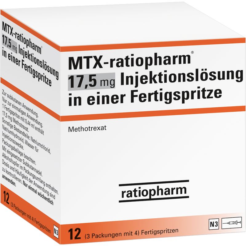 MTX-ratiopharm 17,5 mg Inj.-Lsung i.e.Fertigspr.