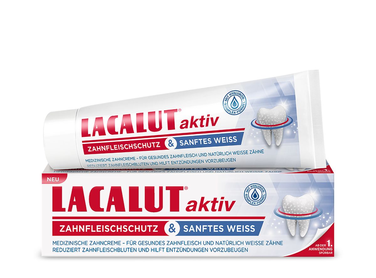 LACALUT aktiv Zahnfleischschutz & sanftes Wei�