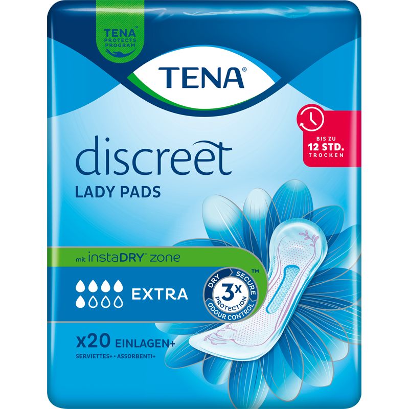 TENA LADY Discreet Inkontinenz Einlagen extra