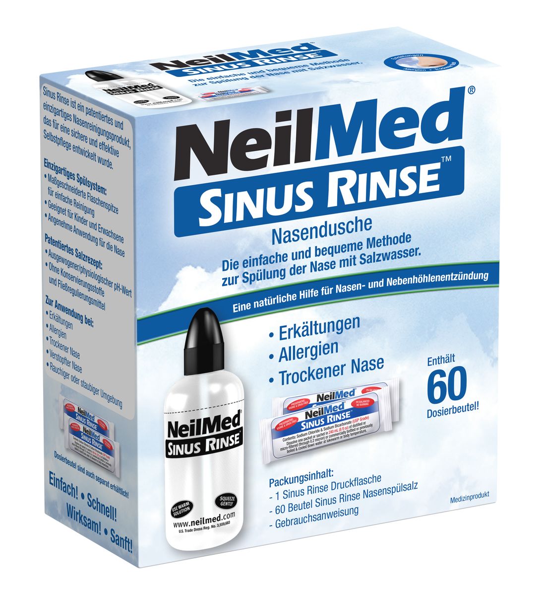 NEILMED Sinus Rinse Nasendusche+60 Btl.Sp�lsalz