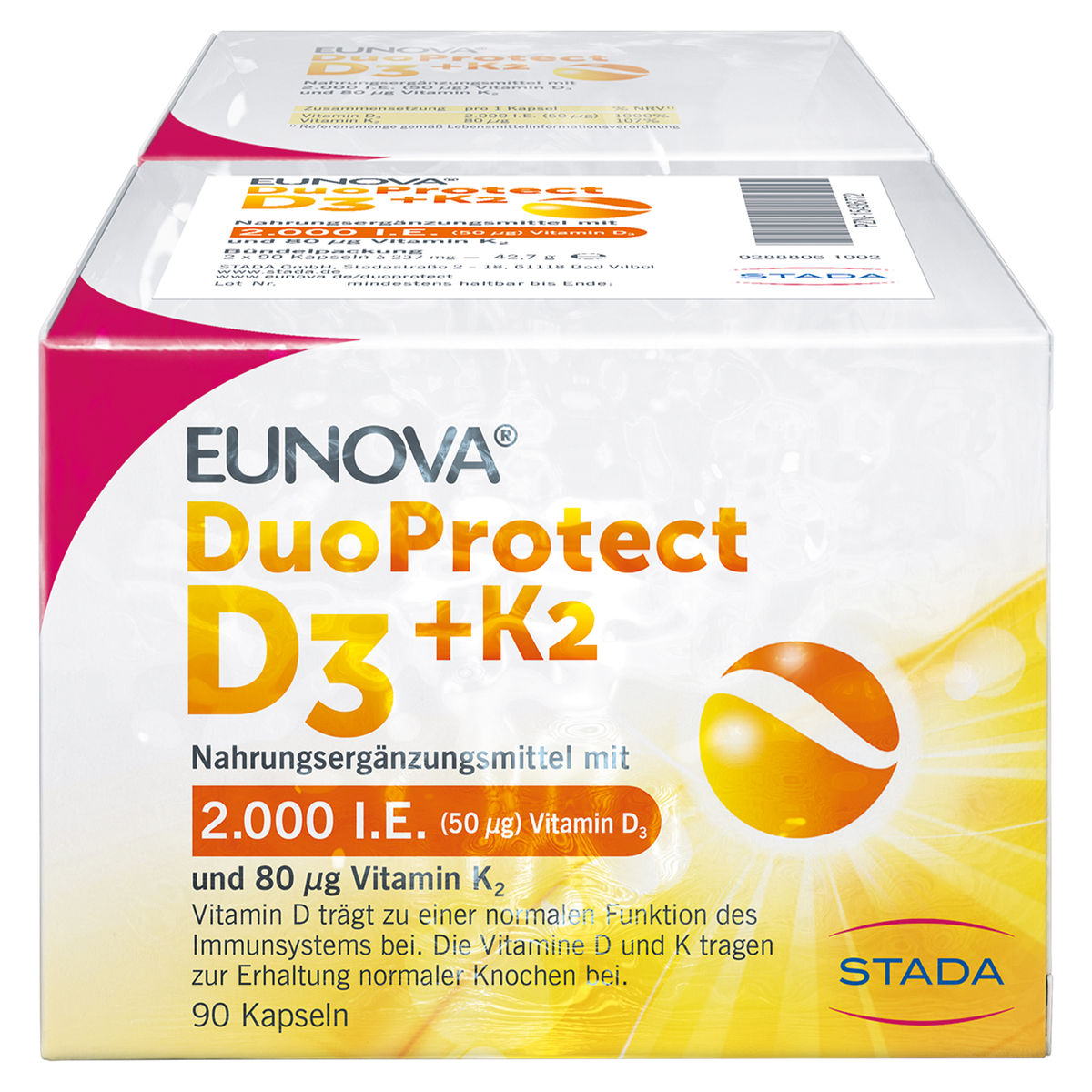 EUNOVA DuoProtect D3+K2 2000 I.E./80 �g Kaps.Kombi