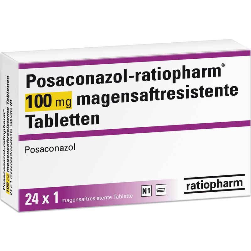 POSACONAZOL-ratiopharm 100 mg magensaftres.Tab.